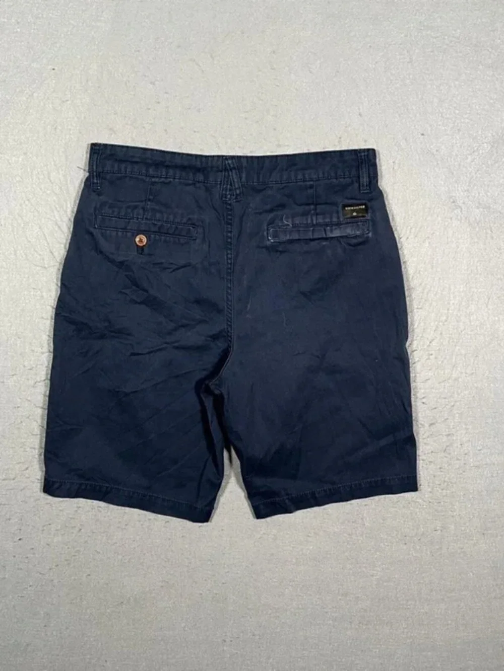 Quiksilver Dark Blue Chino Shorts Surf Skate W29 I9